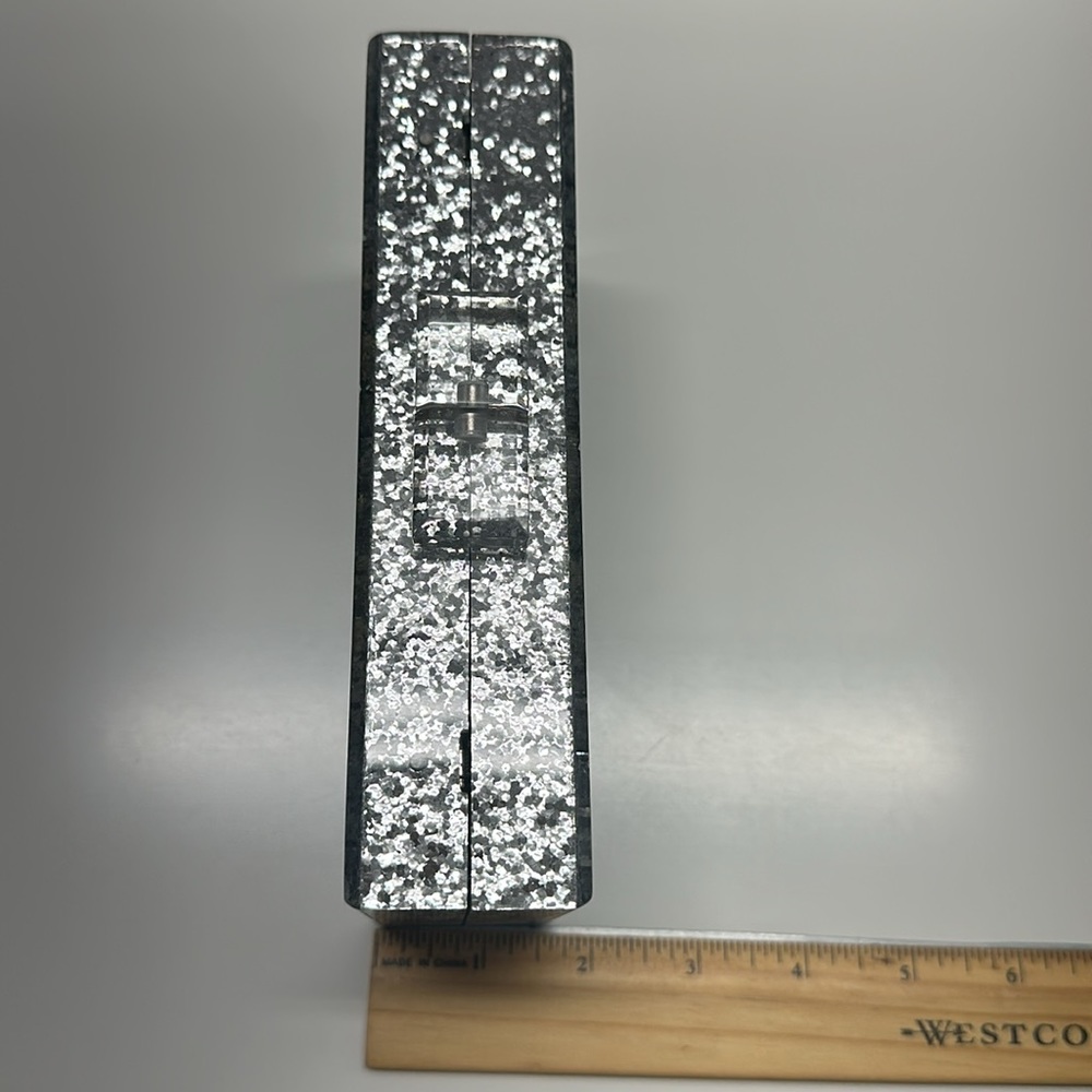 Sequined Eye Box Rectangular Clutch - image 3